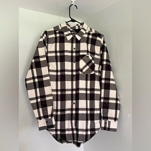 Outdoor Research Black and White Plaid Kushan Flannel tunic